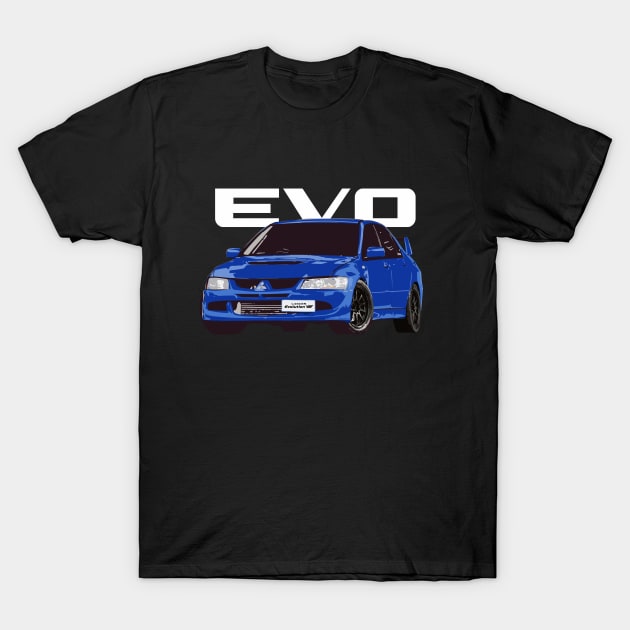 Evo 8 Blue By You T-Shirt by cowtown_cowboy